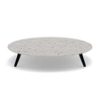 Manutti Torsa Table ø148cm A 30h Hauteur: 30cm Teak nero Céramique Fossil 12mm (5K53) 