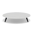 Manutti Torsa Table ø148cm A 30h Hauteur: 30cm Teak nero Céramique Perla 12mm (5K66) 