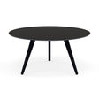 Manutti Torsa Table ø148cm D 75h Hauteur: 75cm Teak nero Céramique Basalt Black 12mm (5K67) 