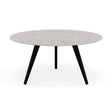 Manutti Torsa Table ø148cm D 75h Hauteur: 75cm Teak nero Céramique Fossil 12mm (5K53) 