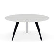 Manutti Torsa Table ø148cm D 75h Hauteur: 75cm Teak nero Céramique Perla 12mm (5K66) 