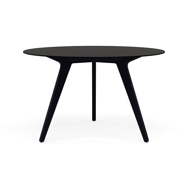 Manutti Torsa Table ø148cm M 90h Hauteur: 90cm Teak nero Céramique Basalt Black 12mm (5K67) 