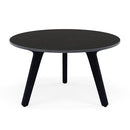 Manutti Torsa Table ø60cm S 35h Hauteur: 35cm Teak nero Céramique Basalt Black 12mm (5K67) 