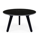 Manutti Torsa Table ø60cm S 35h Hauteur: 35cm Teak nero Céramique Marble Black 12mm (5K59) 