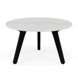 Manutti Torsa Table ø60cm S 35h Hauteur: 35cm Teak nero Céramique Perla 12mm (5K66) 