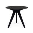 Manutti Torsa Table ø80cm M 90h Hauteur: 90cm Teak nero Céramique Basalt Black 12mm (5K67) 