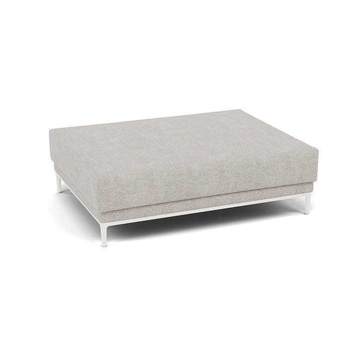 Manutti Zendo Sense Large Footstool/Side Table White AF08 - Soft Fawn C163 