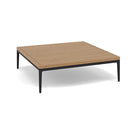 Manutti Zendo Sense Outdoor Coffee Table 96x96cm H:25cm Lava AF10 Teak Slates 2H43 