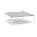 Manutti Zendo Sense Outdoor Coffee Table 96x96cm H:35cm White AF08 Ceramic Fossil 12mm 5K53 