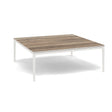 Manutti Zendo Sense Outdoor Coffee Table 96x96cm H:35cm White AF08 Ceramic Travertin 12mm 5K54 