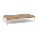 Manutti Zendo Sense Outdoor Side Table 150x80cm H:25cm Flint AF13 Teak Slates 2H43 