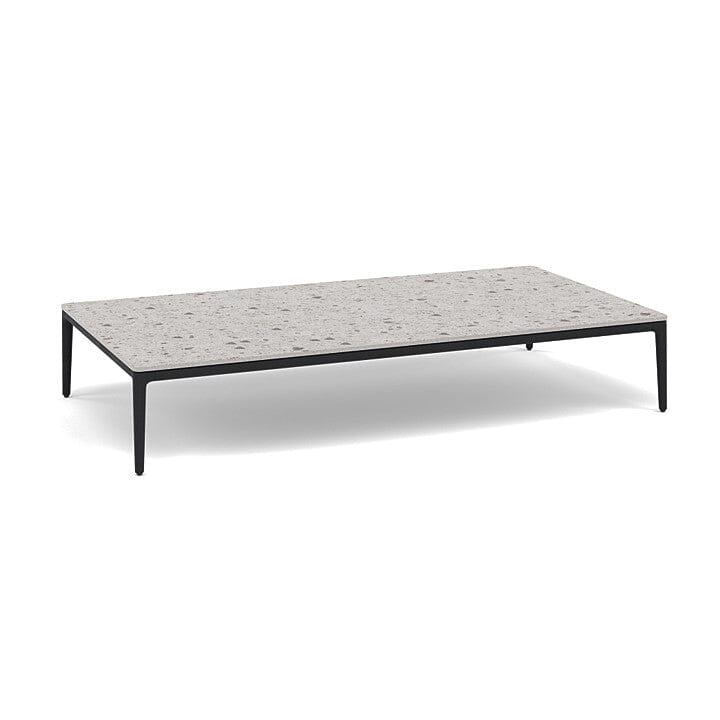 Manutti Zendo Sense Outdoor Side Table 150x80cm H:25cm Lava AF10 Ceramic Fossil 12mm 5K53 