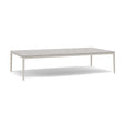 Manutti Zendo Sense Outdoor Side Table 150x80cm H:35cm Flint AF13 Ceramic Fossil 12mm 5K53 