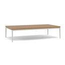 Manutti Zendo Sense Outdoor Side Table 150x80cm H:35cm Flint AF13 Teak Slates 2H43 