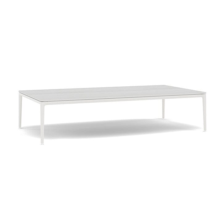 Manutti Zendo Sense Outdoor Side Table 150x80cm H:35cm White AF08 Ceramic Perla 12mm 5K66 