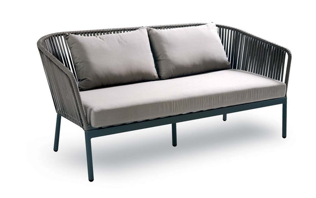 Mazuvo Bergen Canapé 2 places avec coussins 