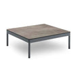 Mazuvo Bergen Table basse 75x75cm H:28cm HPL Compact Fossil 12mm 