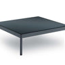 Mazuvo Bergen Table basse 75x75cm H:28cm Verre satiné noir 