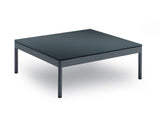 Mazuvo Bergen Table basse 75x75cm H:28cm Verre satiné noir 