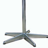 Mazuvo Deluxe Pied bistro rabattable 5 branches H:72cm Galvanisé Brillant 
