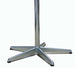 Mazuvo Deluxe Pied bistro rabattable 5 branches H:72cm Galvanisé Brillant 