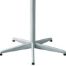 Mazuvo Deluxe Pied bistro rabattable 5 branches H:72cm Galvanisé Thermolaqué Gris Argent 