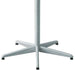 Mazuvo Deluxe Pied bistro rabattable 5 branches H:72cm Galvanisé Thermolaqué Gris Argent 