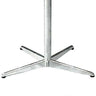 Mazuvo Maxim Pied bistro rabattable 4 branches H:72cm Galvanisé Brillant 