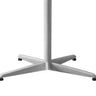 Mazuvo Maxim Pied bistro rabattable 4 branches H:72cm Galvanisé Thermolaqué Gris Argent 