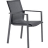 Mazuvo Trend Fauteuil repas avec textilène Anthracite/graphite 