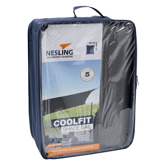 Nesling Coolfit Voile d'ombrage Rectangulaire 4x3m Gray 