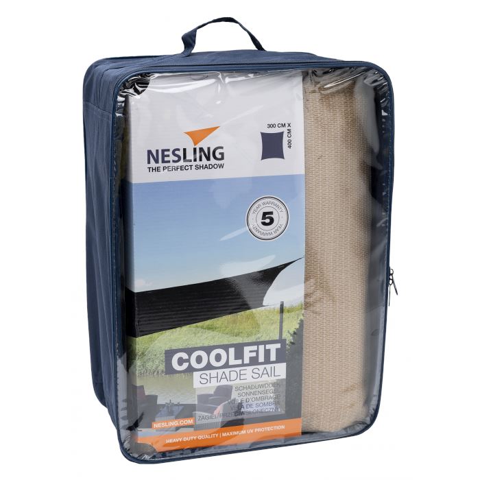 Nesling Coolfit Voile d'ombrage Rectangulaire 4x3m Sand 