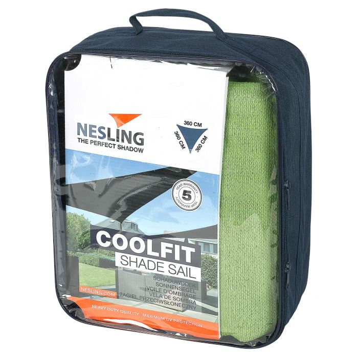 Nesling Coolfit Voile d'ombrage Triangulaire 5m Green 