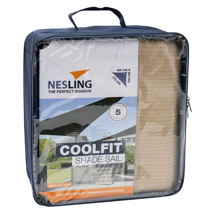 Nesling Coolfit Voile d'ombrage Triangulaire 90° 4m Sand 