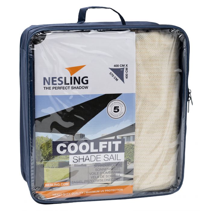 Nesling Coolfit Voile d'ombrage Triangulaire 90° 4m White 