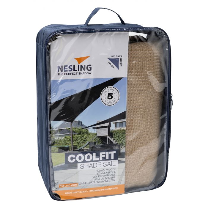 Nesling Coolfit Voile d'ombrage Triangulaire 90° 5m Sand 
