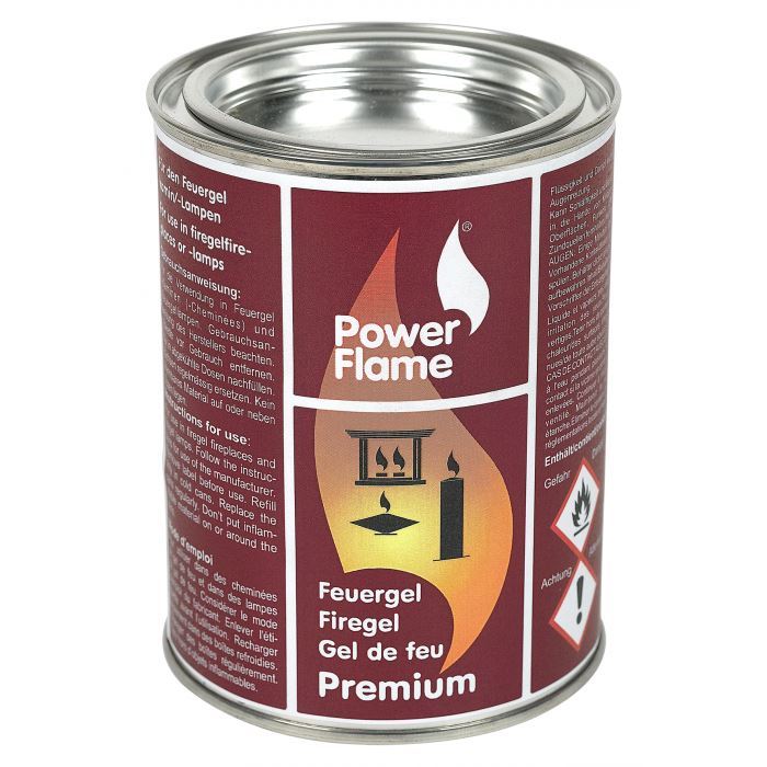 PowerFlame Fire Gel Premium 500ml - Alcool à brûler pour cheminées - 500ml 