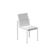 Royal Botania Alura ALR47T Chaise repas empilable Laqué White W - Toile White WU 