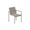 Royal Botania Alura ALR55T Fauteuil repas empilable Laqué Sand S - Toile Pearl Grey PG 