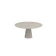 Royal Botania Conix Table ronde Ø160cm Dining Pied Béton Cement Grey CG - Plateau Céramique Ceppo Dolomitica CD 