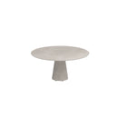 Royal Botania Conix Table ronde Ø160cm Dining Pied Béton Cement Grey CG - Plateau Concrete CG 