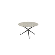 Royal Botania Exes Table ronde Ø120cm Pieds Alu Anthracite A - Plateau Céramique Ceppo Dolomitica CD 