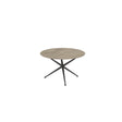 Royal Botania Exes Table ronde Ø120cm Pieds Alu Anthracite A - Plateau Céramique Terra Sabbia TS 