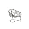 Royal Botania Folia FOL77 Fauteuil bas Lounge Bronze BR 
