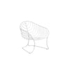 Royal Botania Folia FOL77 Fauteuil bas Lounge White WR 