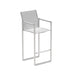 Royal Botania Ninix NNX43T Tabouret haut de bar Inox Brossé SS - Toile White WU 