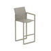 Royal Botania Ninix NNX43T Tabouret haut de bar Laqué Sand S - Toile Pearl Grey PG 