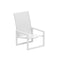 Royal Botania Ninix NNX60T Fauteuil bas Lounge multipositions Laqué White W - Toile White WU 