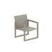 Royal Botania Ninix NNX77T Fauteuil bas Lounge Laqué Sand S - Toile Pearl Grey PG 
