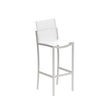Royal Botania O-zon OZN43T Tabouret haut de bar Inox Brossé SS - Toile White WU 